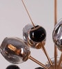 Stello Cosmic Burst Chandelier   Smoked Glass & Gold Finish