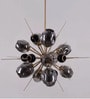 Stello Cosmic Burst Chandelier   Smoked Glass & Gold Finish
