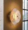 Stello Crystal Sunburst Wall Light   Single Radiant Disc
