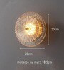 Stello Crystal Sunburst Wall Light   Single Radiant Disc