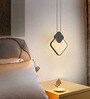 Stello GeoGlow Pendant Light   Modern Black Frame with Integrated LED