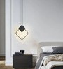 Stello GeoGlow Pendant Light   Modern Black Frame with Integrated LED
