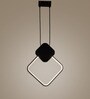 Stello GeoGlow Pendant Light   Modern Black Frame with Integrated LED