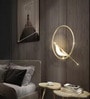 Stello Golden Bird Ring Pendant Light