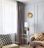Stello Golden Halo Wall Light with Clear Textured Glass Accent