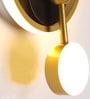 Stello Halo Ring LED Wall Light with Gold Accents