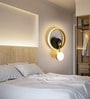 Stello Halo Ring LED Wall Light with Gold Accents