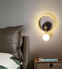 Stello Halo Ring LED Wall Light with Gold Accents