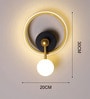 Stello Halo Ring LED Wall Light with Gold Accents