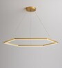 Stello HexaGlow Modern LED Chandelier   80cm Dia