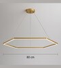Stello HexaGlow Modern LED Chandelier   80cm Dia