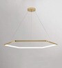 Stello HexaGlow Modern LED Chandelier   80cm Dia