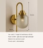 Stello LuxeCurve Wall Light with Etched Glass Shade