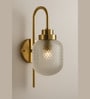 Stello LuxeCurve Wall Light with Etched Glass Shade