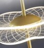Stello Modern Artistic LED Pendant Light   Gold & Acrylic Design