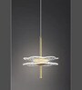 Stello Modern Artistic LED Pendant Light   Gold & Acrylic Design