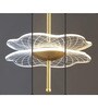 Stello Modern Artistic LED Pendant Light   Gold & Acrylic Design