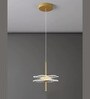 Stello Modern Artistic LED Pendant Light   Gold & Acrylic Design