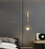 Stello Modern Minimalist Sword-Style Wall Light in Brushed Gold