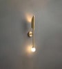Stello Modern Minimalist Sword-Style Wall Light in Brushed Gold