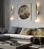 Stello Modern Minimalist Sword-Style Wall Light in Brushed Gold