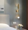 Stello Modern Minimalist Sword-Style Wall Light in Brushed Gold