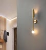 Stello Modern Minimalist Sword-Style Wall Light in Brushed Gold