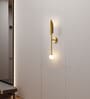 Stello Modern Minimalist Sword-Style Wall Light in Brushed Gold