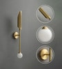 Stello Modern Minimalist Sword-Style Wall Light in Brushed Gold