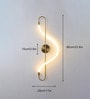 Stello Modern Wave LED Wall Light