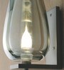 Stello Smoke Glass Wall Sconce with Metal Frame