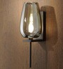 Stello Smoke Glass Wall Sconce with Metal Frame