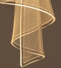 Stello Spiral Drape Wall Light   Artistic Gold LED Fixture