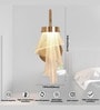 Stello Spiral Drape Wall Light   Artistic Gold LED Fixture