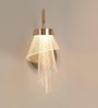 Stello Spiral Drape Wall Light   Artistic Gold LED Fixture
