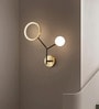 Stello Twin Orbit Wall Light   Modern Art Deco LED Fixture