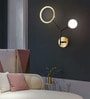 Stello Twin Orbit Wall Light   Modern Art Deco LED Fixture
