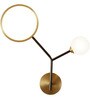 Stello Twin Orbit Wall Light   Modern Art Deco LED Fixture