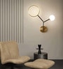 Stello Twin Orbit Wall Light   Modern Art Deco LED Fixture