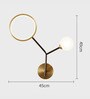 Stello Twin Orbit Wall Light   Modern Art Deco LED Fixture