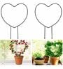 Stem Stalks Vines Set of 2 BlackMetal Plant Stand