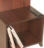 Step Up Side Table In Brown Teak Finish Step Up Side Table In Brown Teak Finish