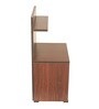 Step Up Side Table In Brown Teak Finish Step Up Side Table In Brown Teak Finish