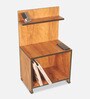 Step Up Side Table In Teak Finish Step Up Side Table In Teak Finish