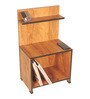Step Up Side Table In Teak Finish Step Up Side Table In Teak Finish