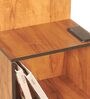 Step Up Side Table In Teak Finish Step Up Side Table In Teak Finish
