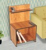 Step Up Side Table In Teak Finish Step Up Side Table In Teak Finish