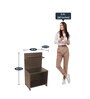 Step End Table in Wenge Finish Step End Table in Wenge Finish