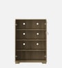 Stepnest Shoe Cabinet In Santana Oak & Bamboo Flute Finish