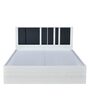 Sterling King Size Upholstered Bed in White Colour